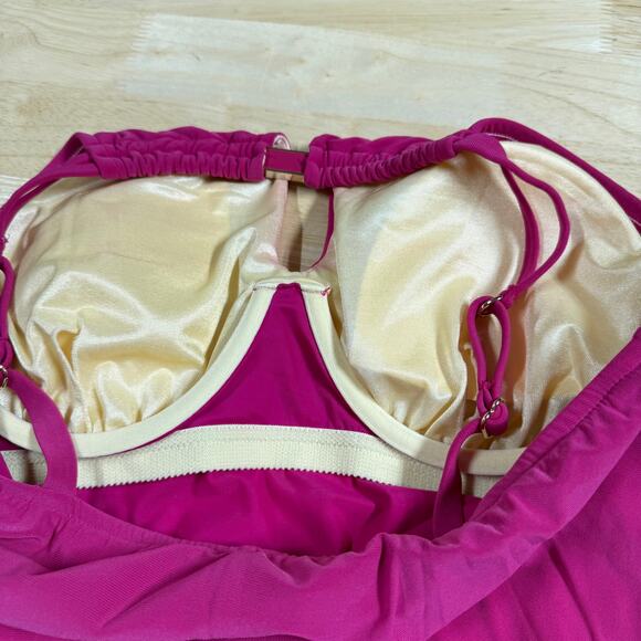 Magicsuit NWT Susan One Piece Ruby Red Pink Size 14 Underwire Bra Full Coverage - Picture 8 of 13